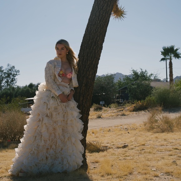 SOLD ❤️ Selkie Sample Ruffle Maxi Skirt - Picture 4 of 5